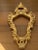 Capodimonte Italian Hollywood Regency Rococo Gilt Ceramic Wall Mirror Frame For Sale - Image 4 of 13