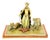 Orientalist Polychrome Bronze Pharaoh Sculpture with Lionesses For Sale