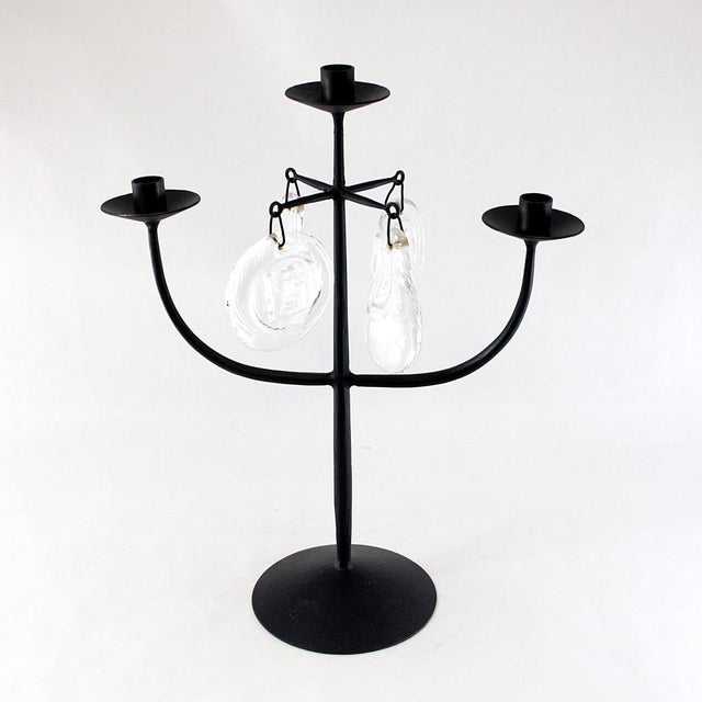 Mid-Century Modern Scandinavian Candleholder by Erik Höglund for Boda, 1950s For Sale - Image 3 of 5