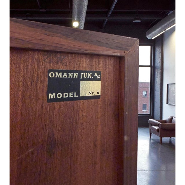 1960s Danish Rosewood Model No. 6 Bookcase from Omann Junior, Denmark, 1960s For Sale - Image 5 of 9