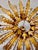 Large Spanish Sunburst Flush Mount in Gilt Metal with Support, 1950 For Sale - Image 3 of 10