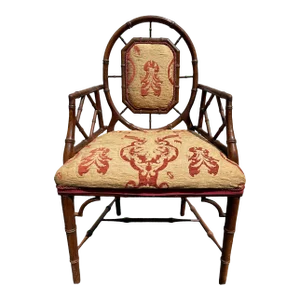 Late 19th Century Faux Bamboo Armchair
