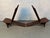 Black Mid 20th Century Pair of Geometric Carved Low Slung Tribal Palaver Chief Chairs For Sale - Image 8 of 13