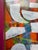 2025 Bright Southern Abstract Painting in Custom Frame For Sale - Image 4 of 8