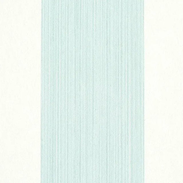Transitional Schumacher Edwin Stripe Wide Wallpaper in Mineral For Sale - Image 3 of 3