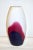 White Formia 1980 Italian Vintage Purple Blue White Murano Glass Sleek Design Vase For Sale - Image 8 of 10