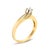 Haus of Brilliance 14K Yellow Gold 1/4 Cttw Princess Cut Diamond Engagement Ring, Size 7 For Sale - Image 4 of 6