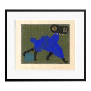 Paul Klee 'Blue Coat' Archival Pigment Print Framed in Black Reproduction For Sale