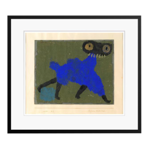 Paul Klee 'Blue Coat' Archival Pigment Print Framed in Black Reproduction