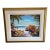 Original Rick Bond “Caribbean” Tropical Coastal Landscape Painting, Framed For Sale