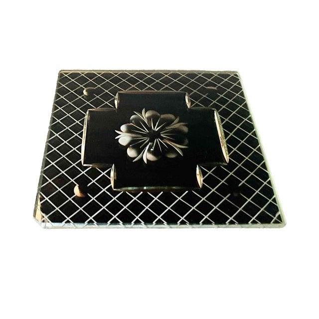 Traditional Mirrored Venetian Style Cut Glass Panels - Set of Six For Sale - Image 3 of 7