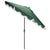 Dark Green Torsa 9 Ft Crank Umbrella, Green/Brown Pole For Sale - Image 8 of 9