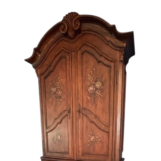 Tuscan 1990s Ethan Allen Tuscany Bombay Paint Decorated Secretary Ladies Writing Desk For Sale - Image 3 of 14