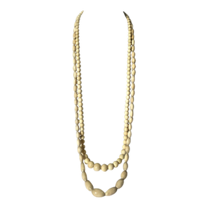 Early 20th Century Bone Beaded Necklace Set