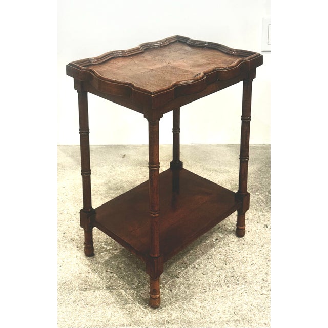 Brand: Brandt Furniture (Hagerstown, Maryland) Style: French Country / Mid-Century Modern / Regency Materials: Walnut...