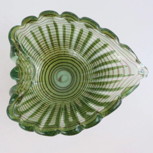 Ercole Barovier 1950s Ercole Barovier Zebrati Glass Bowl For Sale - Image 4 of 12