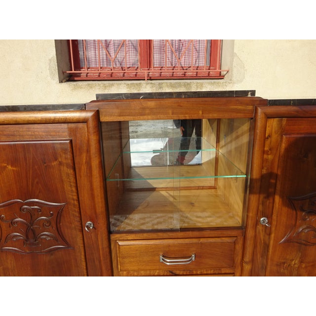 Mid-Century Modern Vintage Sideboard in Walnut, 1950s For Sale - Image 3 of 18
