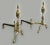 American American Brass Double Lemon Top Andirons For Sale - Image 3 of 5