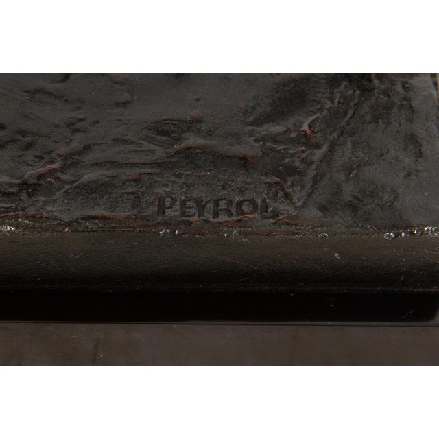 French Antique Bronze Sculpture of Racehorse by Francois Peyrol Ca. 1910 For Sale - Image 17 of 18