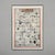 Italian modern framed paper poster 138 Originali d'Autore, 1990s Framed poster included as an editorial insert with the...