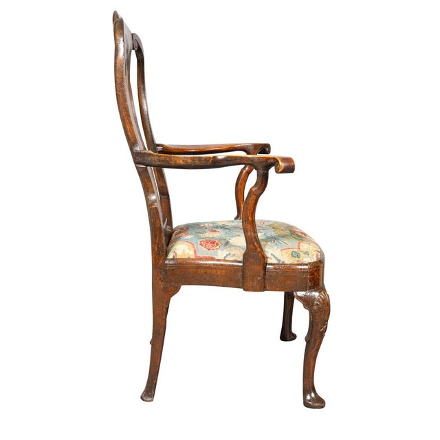 George I Walnut Armchair For Sale In Boston - Image 6 of 8