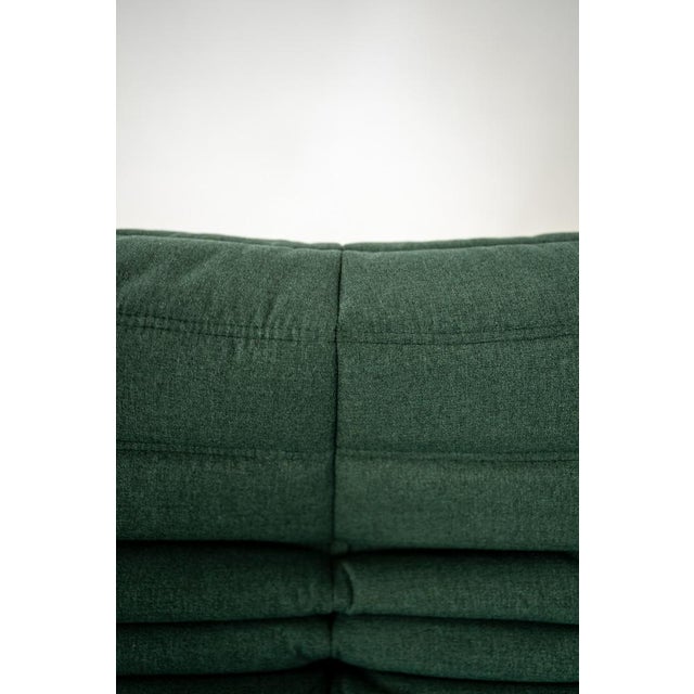Set of Togo Lounge Chair and Teal Fabric by Michel Ducaroy for Ligne Roset, 1973 For Sale - Image 18 of 18