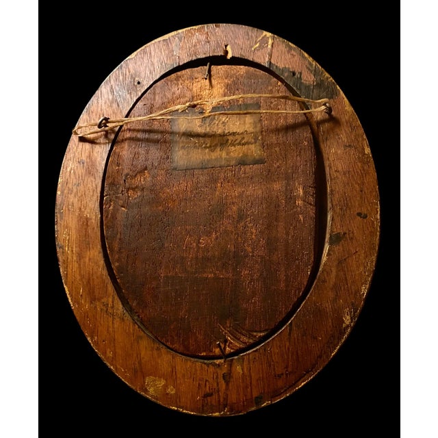 Diminutive Antique French Oil on Board, "Péveil It Riceur” For Sale - Image 6 of 13