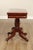 American Classical Antique Mahogany Paw Foot Card Table For Sale - Image 9 of 12