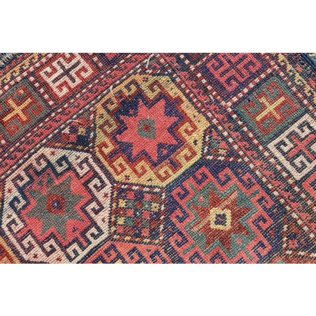 Antique Caucasian Kazak Rug With All-Over Tribal Design 3'8" X5'3" For Sale - Image 12 of 12