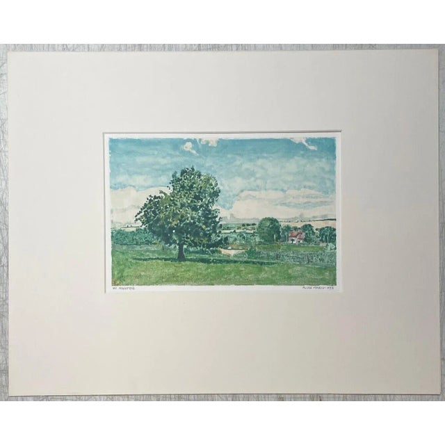 This is just a great original piece. I bought this work because I really like monotypes. Referred to as the painterly...