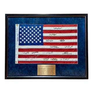 American Flag Signed by Olympic Women Medalists For Sale