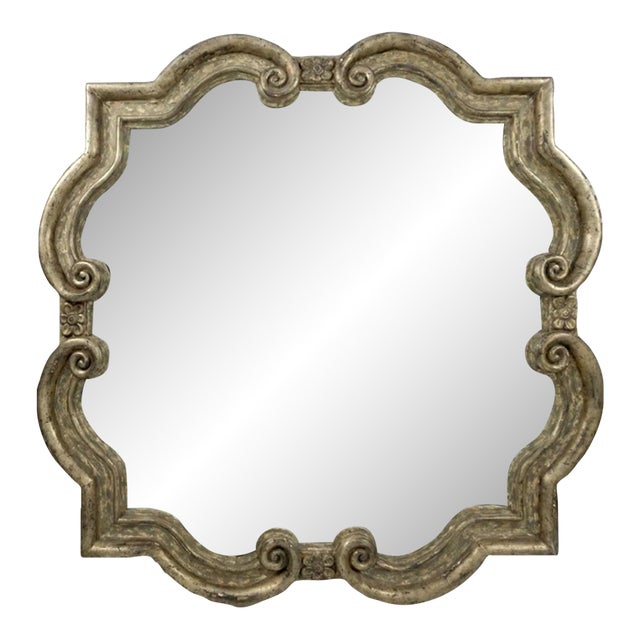 Formations Quatrefoil Mirror in Silver Finish, 53.5" For Sale