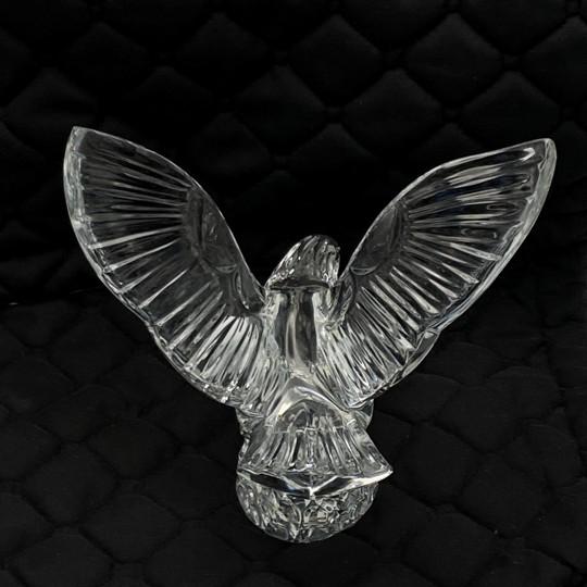 Waterford Crystal Waterford Crystal Fred Curtis Sculpture/Figurine - Eagle With Outstretched Wings (Vintage, Model #105153) For Sale - Image 4 of 18