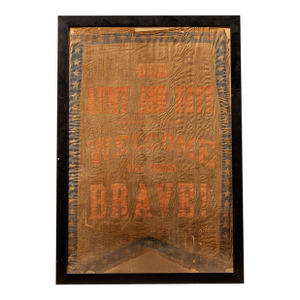 Early 20th Century Military Ball Banner