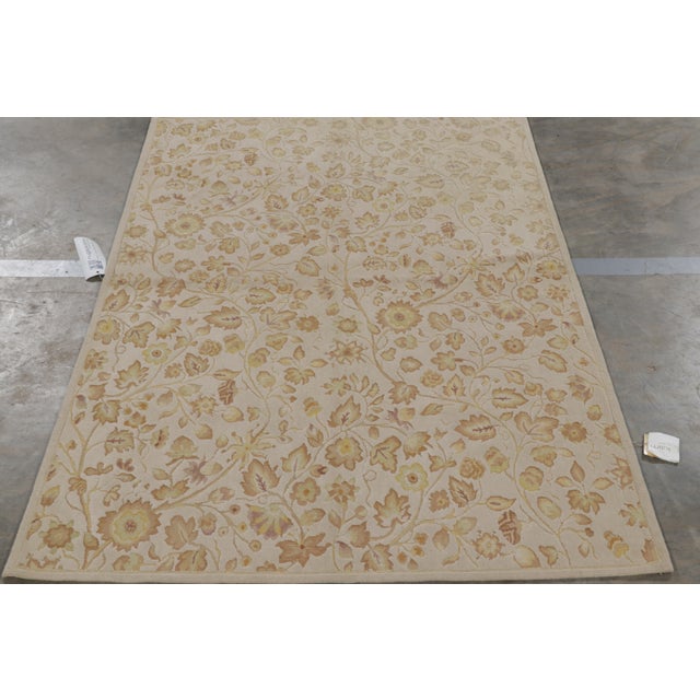 Handwoven in wool, this 4x6 contemporary rug by Rug & Kilim is inspired by antique Tudor rugs, flatweaves and tapestries—a...