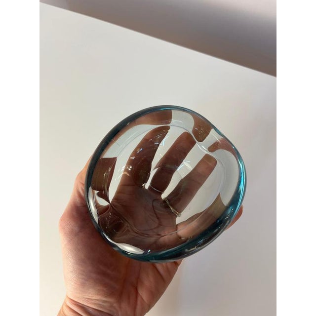 Light Blue Glass Ashtray by Per Lütken for Holmegaard For Sale - Image 5 of 11