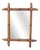 Vintage Bamboo-Style Wooden Mirror, 1960s For Sale