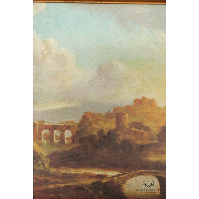 Italian Neoclassical Style Partial Gilt Large Trumeau Mirror For Sale In Philadelphia - Image 6 of 13