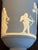 Ceramic Mid 20th Century Wedgwood Portland Blue Jasperware Vase With Classical Relief, England For Sale - Image 7 of 13