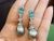 Bochic "Orient" Vintage Blue Appetite & White Topaz Earrings Set 18K Gold&Silver For Sale - Image 16 of 18