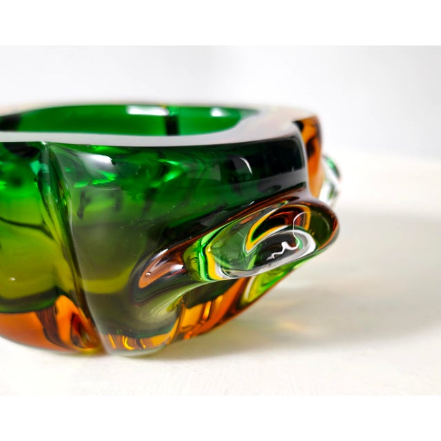 Mid-Century Modern Vintage Italian Sommerso Murano Glass Bowl, 1960s For Sale - Image 3 of 16