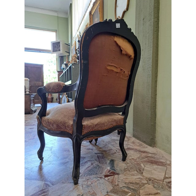 Black Set of Beech Armchairs For Sale - Image 8 of 9