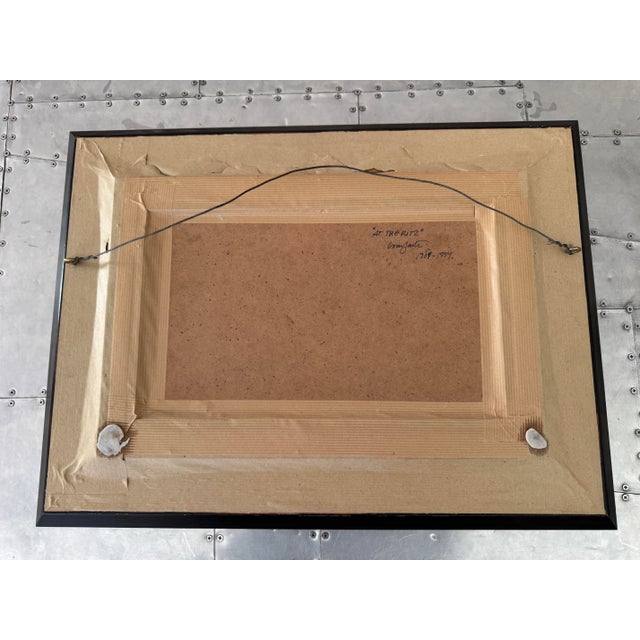 1990s 1990s “At the Ritz” (Ritz 1) Original Ramón Lombarte Oil on Masonite 9x14” +Frame Coa For Sale - Image 5 of 8