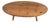 Andrianna Shamaris Mid Century Style Reclaimed Teak Wood Oval Coffee Table For Sale