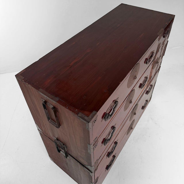 Japanese Kimono Tansu Chest of Drawers, 1890s For Sale - Image 14 of 18