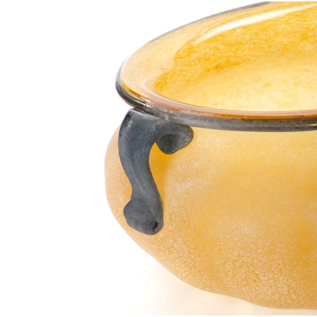 Glass Mid-Century Modern Venetian Art Glass Large Tableware Centerpiece Bowl For Sale - Image 7 of 9