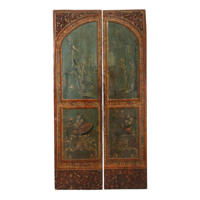 Painted Fir Panels, Set of 2 For Sale