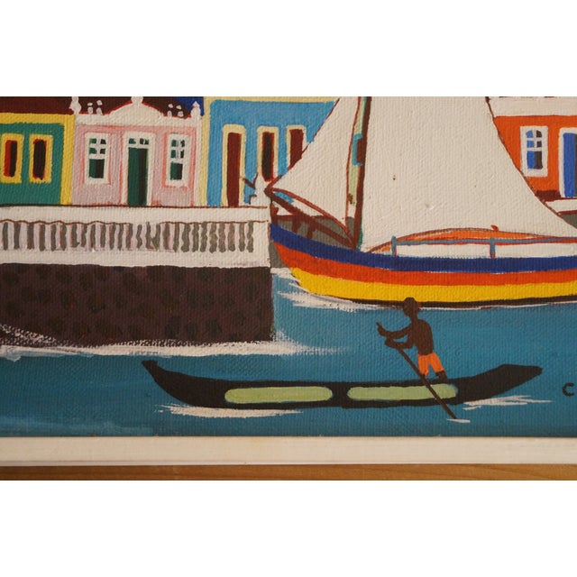 1970s 1970s Bahia Brazil Artist Calixto Sales Painting For Sale - Image 5 of 10