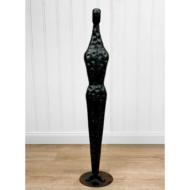 Abstract Vintage Brutalist Abstract Fetish Figural Metal Art Sculpture For Sale - Image 3 of 9