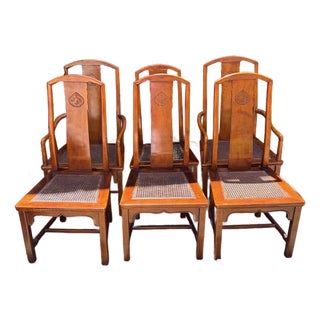 Set of 6 Vintage Henredon Chinese Chippendale Chairs For Sale